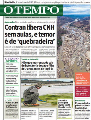 Capa Jornal O Tempo
