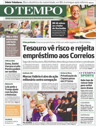 Capa Jornal O Tempo
