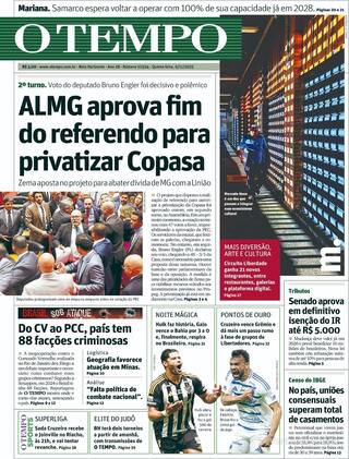 Capa Jornal O Tempo