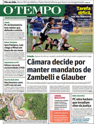 Capa Jornal O Tempo