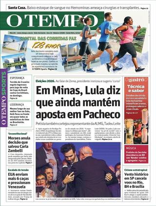 Capa Jornal O Tempo