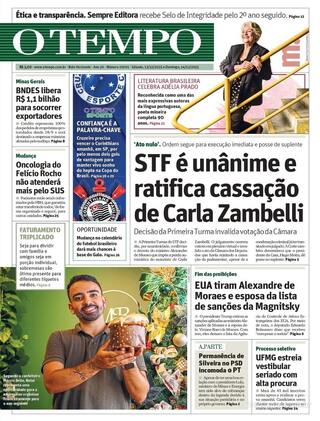 Capa Jornal O Tempo
