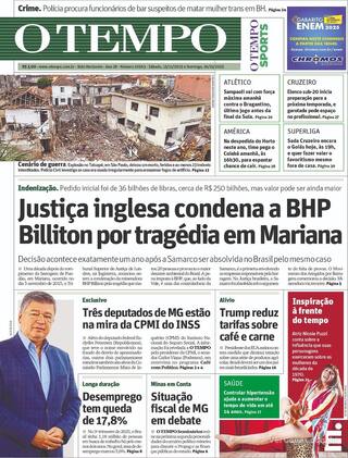 Capa Jornal O Tempo