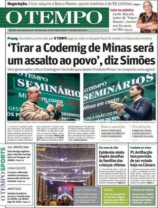 Capa Jornal O Tempo