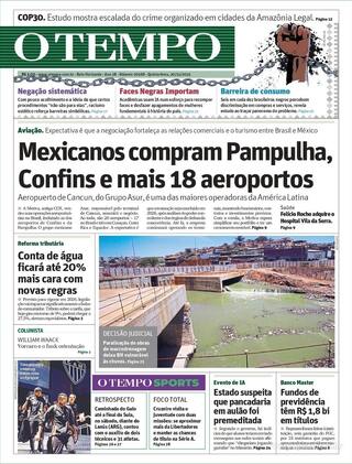 Capa Jornal O Tempo