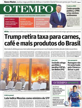 Capa Jornal O Tempo