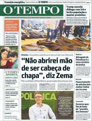 Capa Jornal O Tempo