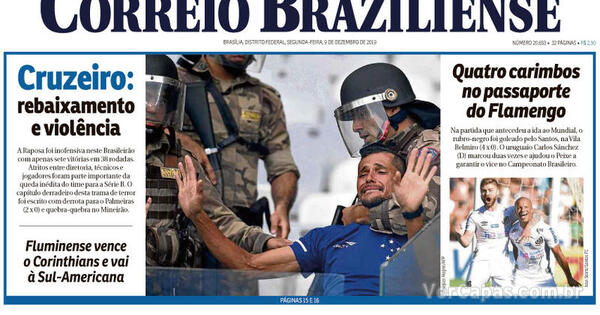 Capa Correio Braziliense Segunda, 9 De Dezembro De 2019