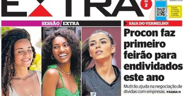 Capa Extra Edição Sexta,13 de Janeiro de 2023