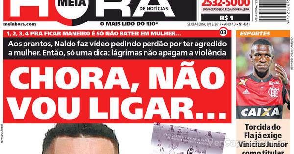 Capa Meia Hora Sexta 8 De Dezembro De 2017 capas jornais brasil