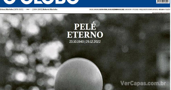 Capa O Globo Edição Sexta30 De Dezembro De 2022 4112