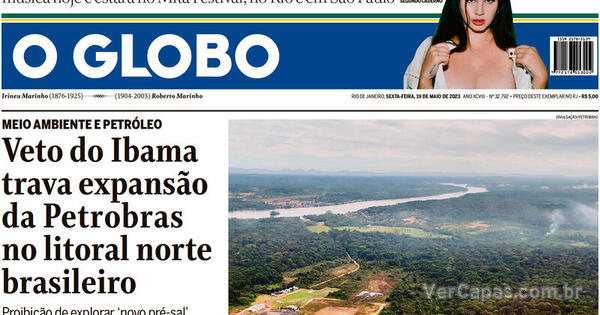 Capa O Globo Edi O Sexta De Maio De